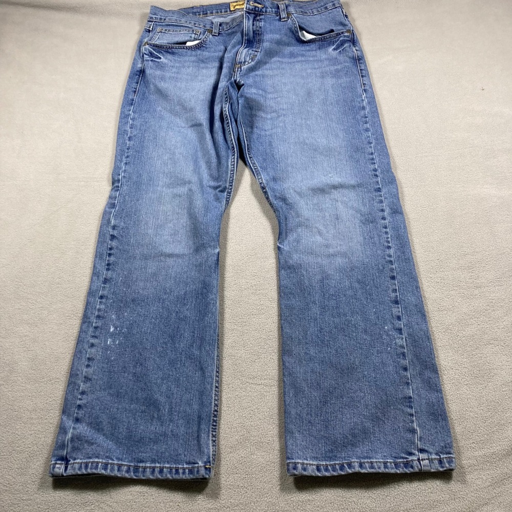 Wrangler Jeans Mens 34x29 Blue Vintage Boot Mid Rise